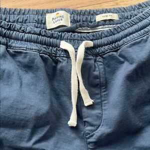 Marine Layer Navy Slim Fit Saturday Pant